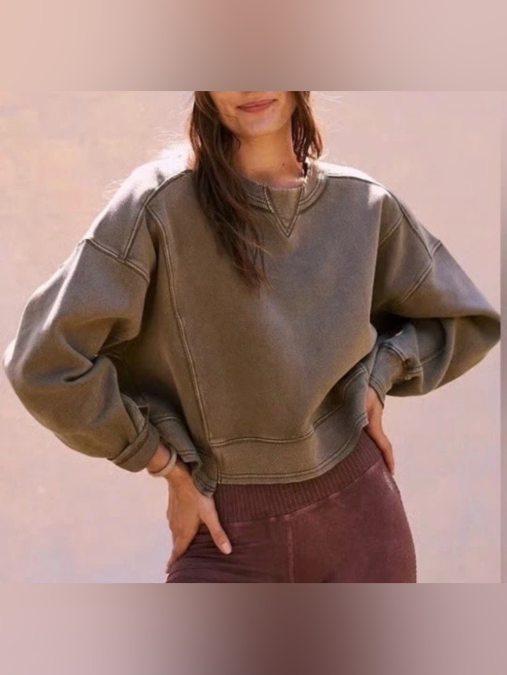 NWT Free People Movement Intercept Pullover Sweatshirt Womens Size XS